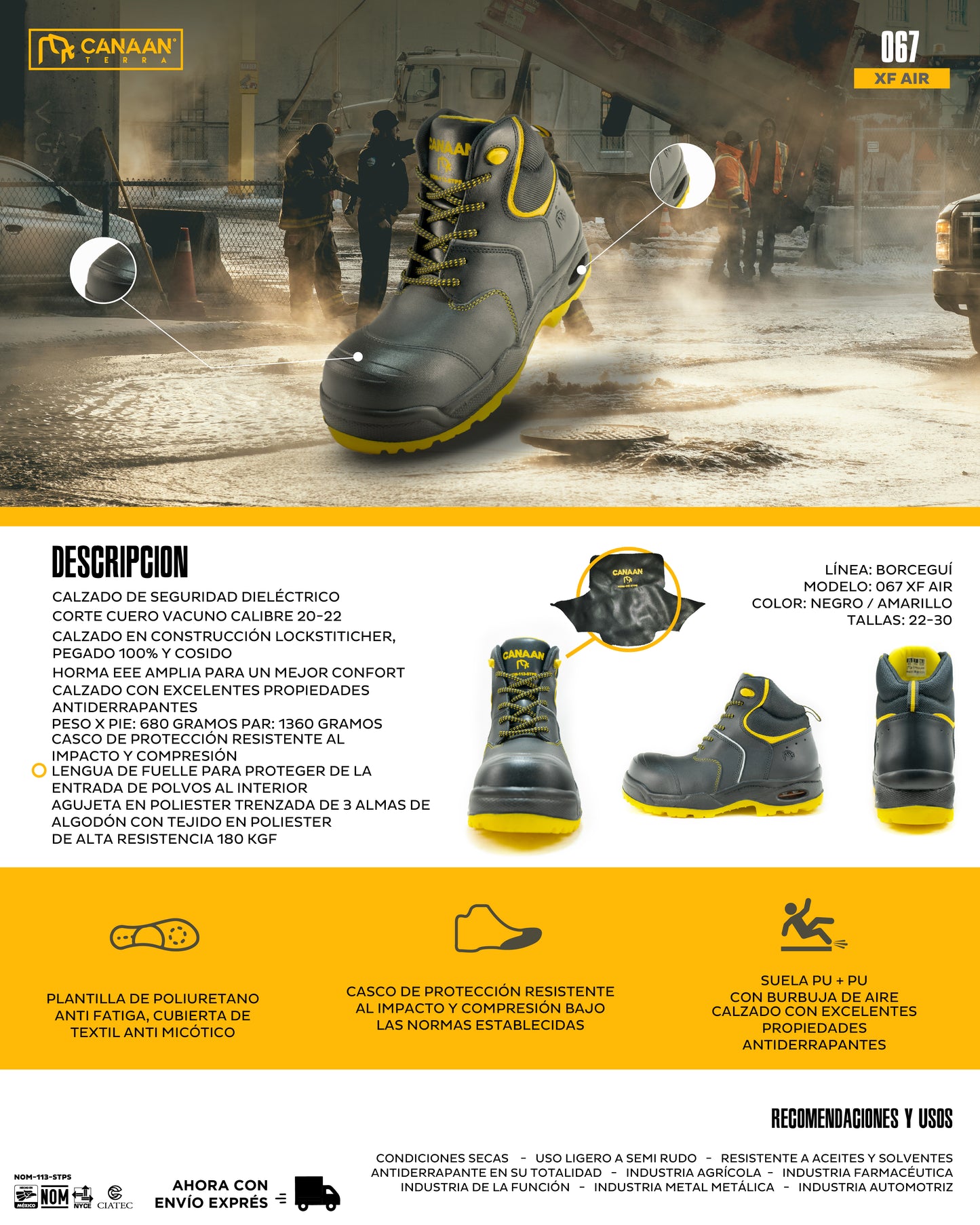 Botas de Seguridad Canaán Terra 067 XF Air Bubble
