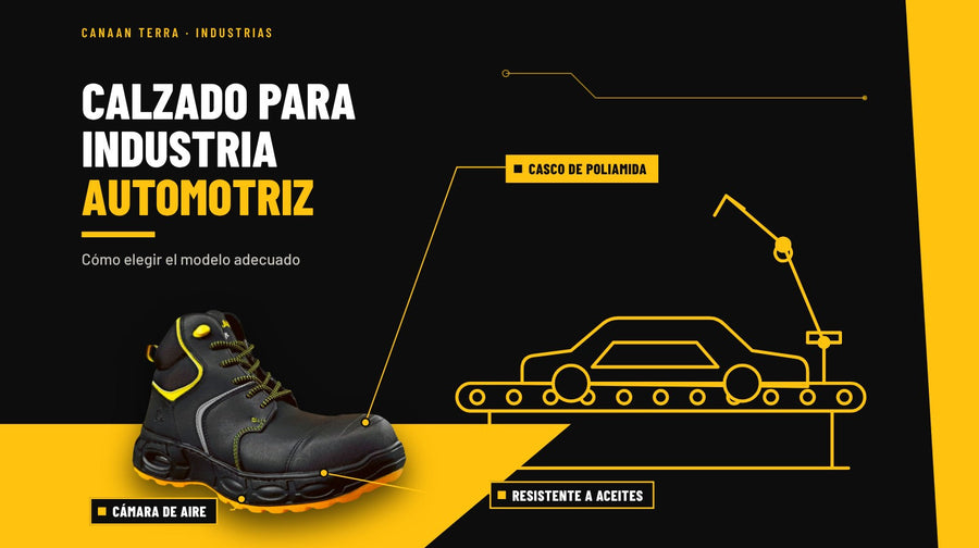 Calzado de seguridad para la industria automotriz: cómo elegir el modelo adecuado