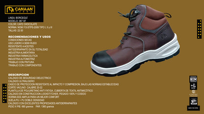Botas de Seguridad Canaán Terra 067 XF Limited Café