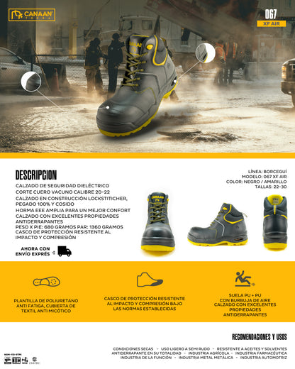 Botas de Seguridad Canaán Terra 067 XF Air Bubble