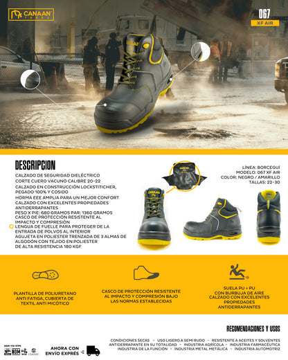 Botas de Seguridad Canaán Terra 067 XF Air Bubble