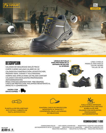 Calzado de Seguridad Canaán Terra 039 Choclo